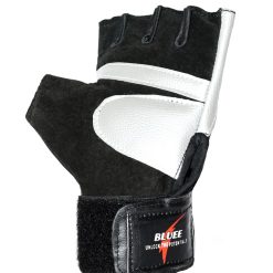 Bluee Gym Gloves Lather Padded