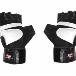Bluee Gym Gloves Lather Padded