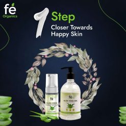 Fe Organics Aloe Vera Gel & Foaming Face Wash Combo - Multi-purpose Skincare Set 9 Fe Organics Aloe Vera Gel & Foaming Face Wash Combo - Multi-purpose Skincare Set