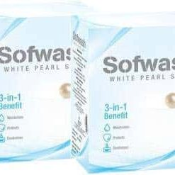 Modicare Sofwash White Pearl Soap 75gX4 in each set (Pack of 2 such sets)