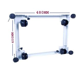 Adjustable Heavy Duty Front and Top Load Washing Machine Stand Trolley