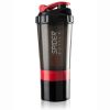 ANEMOI Gym Spider Shaker Bottle 500ml with Extra Compartment, 100% Leakproof Guarantee, Ideal for Protein, Preworkout and BCAAs, BPA Free Material (Red)