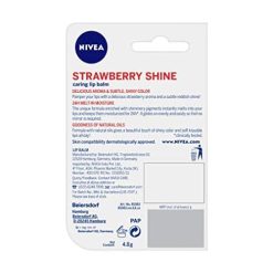 NIVEA Lip Balm, Strawberry Shine, 24h Moisture with Natural Oils, Reddish Shine & Strawberry Aroma, 4.8 g 10 41Rq5wOyJiL NIVEA Lip Balm, Strawberry Shine, 24h Moisture with Natural Oils, Reddish Shine & Strawberry Aroma, 4.8 g
