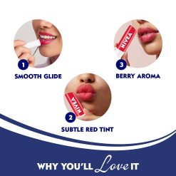 NIVEA Lip Balm, Strawberry Shine, 24h Moisture with Natural Oils, Reddish Shine & Strawberry Aroma, 4.8 g 11 61qWNsJMuyL. SL1000 NIVEA Lip Balm, Strawberry Shine, 24h Moisture with Natural Oils, Reddish Shine & Strawberry Aroma, 4.8 g