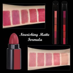 5-in-1 Lipsticks for Women - Red & Nude Edition, Velvety Matte Finish