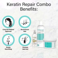 KERATINE PROFESSIONAL Shampoo, Hair Mask and Serum Kit - Repair Dry, Damaged & Color-Treated Hair 15 81hXyekB nL. SX679 KERATINE PROFESSIONAL Shampoo, Hair Mask and Serum Kit - Repair Dry, Damaged & Color-Treated Hair