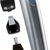 Wahl Stainless Steel Lithium Ion+ Beard and Nose Trimmer for Men, Hair Clippers, Detail Shaver, Rechargeable, All in One Men's Grooming Kit (Steel) 1 wahl stainless steel lithium ion beard and nose trimmer for men hair Wahl Stainless Steel Lithium Ion+ Beard and Nose Trimmer for Men, Hair Clippers, Detail Shaver, Rechargeable, All in One Men's Grooming Kit (Steel)