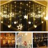 3385 12 Stars LED Curtain String Lights with 8 Flashing Modes for Home Decoration, Diwali & Wedding LED Christmas Light Indoor and Outdoor Light...