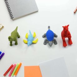 4634 Small Dinosaur Shaped Erasers Animal Erasers for Kids, Dinosaur Erasers Puzzle 3D Eraser, Desk Pets for Students Classroom Prizes Class...