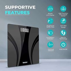 beatxp actifit breeze digital weighing scale with backlit lcd panel black 1 2 beatXP Actifit Breeze Digital Weighing Scale with Backlit LCD Panel (Black), Electronic Weight Machine for Body Weight with 6 mm Thick Tempered...