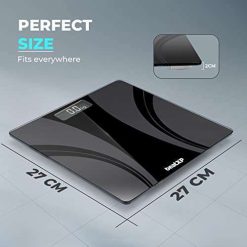 beatxp actifit breeze digital weighing scale with backlit lcd panel black 1 3 beatXP Actifit Breeze Digital Weighing Scale with Backlit LCD Panel (Black), Electronic Weight Machine for Body Weight with 6 mm Thick Tempered...