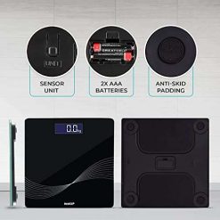 beatxp wave digital weighing scale lcd panel thick tempered glass electronic 3 beatXP Wave Digital Weighing Scale|LCD Panel|Thick Tempered Glass|Electronic Weight Machine| Weighing Scale (Black)