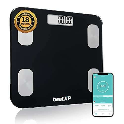 beatXP Weighing Scale with 13 Essential Body Parameters | Bluetooth Weighing Machine with Smart Fitness App and Backlit LCD Display (18 Months... 8 beatXP Weighing Scale with 13 Essential Body Parameters | Bluetooth Weighing Machine with Smart Fitness App and Backlit LCD Display (18 Months... - Image 6