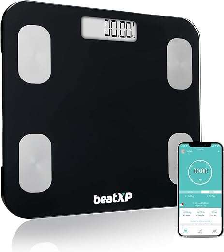 beatXP Weighing Scale with 13 Essential Body Parameters | Bluetooth Weighing Machine with Smart Fitness App and Backlit LCD Display (18 Months... 3 beatXP Weighing Scale with 13 Essential Body Parameters | Bluetooth Weighing Machine with Smart Fitness App and Backlit LCD Display (18 Months...