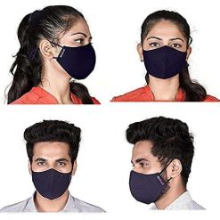 Bildos Cotton Unisex Super Breathable Cloth Face mask with Adjustable Ear Loop (Multicolour) - Pack of 12 8 bildos cotton unisex super breathable cloth face mask with adjustable ear 1 Bildos Cotton Unisex Super Breathable Cloth Face mask with Adjustable Ear Loop (Multicolour) - Pack of 12