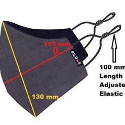 Bildos Cotton Unisex Super Breathable Cloth Face mask with Adjustable Ear Loop (Multicolour) - Pack of 12 9 bildos cotton unisex super breathable cloth face mask with adjustable ear 2 Bildos Cotton Unisex Super Breathable Cloth Face mask with Adjustable Ear Loop (Multicolour) - Pack of 12