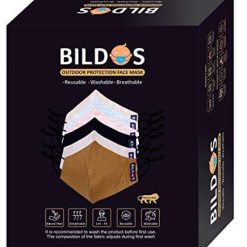 Bildos Cotton Unisex Super Breathable Cloth Face mask with Adjustable Ear Loop (Multicolour) - Pack of 12 10 bildos cotton unisex super breathable cloth face mask with adjustable ear 3 Bildos Cotton Unisex Super Breathable Cloth Face mask with Adjustable Ear Loop (Multicolour) - Pack of 12