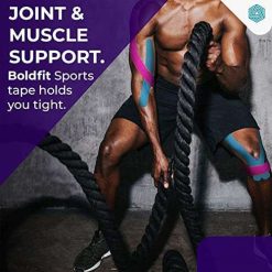 boldfit kinesiology tape for physiotherapy kinesio tape for sports injury 2 Boldfit Kinesiology Tape for Physiotherapy Kinesio Tape for Sports Injury Pain Relief Muscle Tape for Shoulder, Wings, Arms, Ankle K Taping...