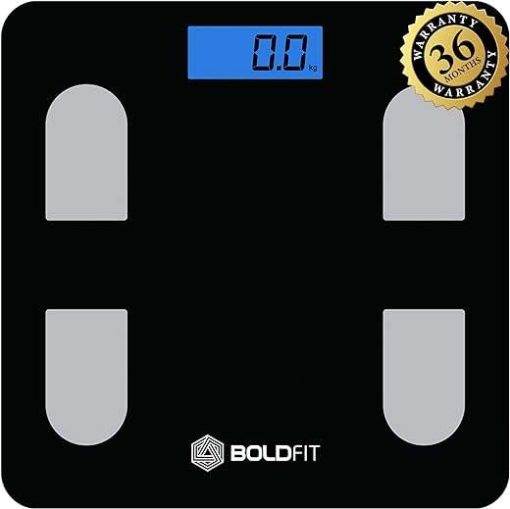 Boldfit Weight Machine for Body Weight Weighing Machine Digital Bathroom Scale for Human Body Weight Measurement Extra Thick Weighing Scale for...