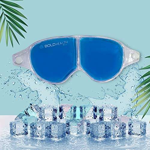 BoldHealth Eye Mask with Cooling Gel for Dark Circles, Dry Eyes, Cooling Eyes, Pain Relief, Redness, Eye Patches Eye Cooling Gel Pad Stretchable... 5 BoldHealth Eye Mask with Cooling Gel for Dark Circles, Dry Eyes, Cooling Eyes, Pain Relief, Redness, Eye Patches Eye Cooling Gel Pad Stretchable... - Image 3