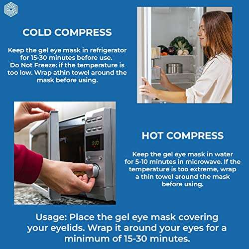 BoldHealth Eye Mask with Cooling Gel for Dark Circles, Dry Eyes, Cooling Eyes, Pain Relief, Redness, Eye Patches Eye Cooling Gel Pad Stretchable... 6 BoldHealth Eye Mask with Cooling Gel for Dark Circles, Dry Eyes, Cooling Eyes, Pain Relief, Redness, Eye Patches Eye Cooling Gel Pad Stretchable... - Image 4