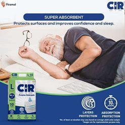 CIR Premium Underpads,Large (90X60Cm) I 10 Hrs Absorption Protection I 10 Units I Waterproof I Protects Surfaces From Incontinence I Super Soft... 9 cir premium underpads large 90x60cm i 10 hrs absorption protection i 10 7 CIR Premium Underpads,Large (90X60Cm) I 10 Hrs Absorption Protection I 10 Units I Waterproof I Protects Surfaces From Incontinence I Super Soft...