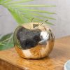 decorative ceramic silver apple Decorative Ceramic Silver Apple