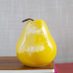 decorative ceramic yellow pear 1 Decorative Ceramic Yellow Pear
