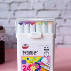 double sided colour pen set of 24 pcs 1 Double Sided Colour Pen Set Of 24 Pcs