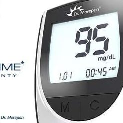 dr morepen glucoone blood glucose monitor model bg 03 with 25 strips 4 DR. MOREPEN GlucoOne Blood Glucose Monitor Model BG 03 with 25 Strips