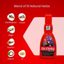 dr ortho ayurvedic strong oil 120ml for joints pain knee pain neck pain 1 6 Dr Ortho Ayurvedic Strong Oil 120ml - for Joints Pain, Knee Pain, Neck Pain, Back Pain, Shoulder Pain
