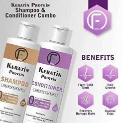 figment keratin smooth shampoo conditioner set sulfate free deep treatment 4 FIGMENT Keratin Smooth Shampoo & Conditioner Set, Sulfate Free Deep Treatment with Argan Oil for Shiny Hair - Nourishes Dry Hair & Controls Frizz...