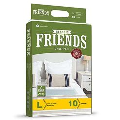friends classic underpads large 60 x 90 cm super absorbent polymer soft 2 Friends Classic Underpads, Large 60 X 90 cm, Super Absorbent Polymer & Soft Surface, 30s Value Pack