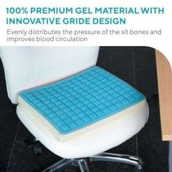 GELRIDE Gel Seat Cushion - Prevents Pressure Sores, Sciatica and Tailbone Pain - Grid Design, Cool, Soft & Large - for Office Chair, Wheelchair -... 11 gelride gel seat cushion prevents pressure sores sciatica and tailbone 2 GELRIDE Gel Seat Cushion - Prevents Pressure Sores, Sciatica and Tailbone Pain - Grid Design, Cool, Soft & Large - for Office Chair, Wheelchair -...