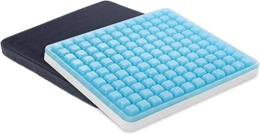 GELRIDE Gel Seat Cushion - Prevents Pressure Sores, Sciatica and Tailbone Pain - Grid Design, Cool, Soft & Large - for Office Chair, Wheelchair -...