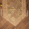 Golden Table Runner - Floral Pattern 1 golden table runner floral pattern Golden Table Runner - Floral Pattern