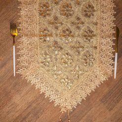 Golden Table Runner - Floral Pattern 5 golden table runner floral pattern 3 Golden Table Runner - Floral Pattern