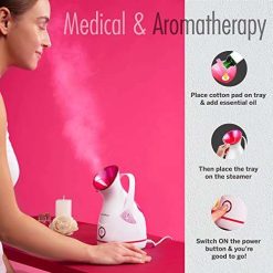 healthsense steamer for cold cough vapourizer steamer for face steam 1 3 HealthSense Steamer for Cold & Cough, Vapourizer & Steamer for Face steam, Steam Inhaler & Vaporizer Machine with Nano-Ionic Technology, UV Steam...