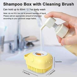 hotfix silicon massage bath brush hair scalp bathing brush for cleaning 3 Hotfix® Silicon Massage Bath Brush Hair Scalp & Bathing Brush For Cleaning Body | Silicone Bath Wash Scrubber Cleaner & Massager For Shampoo Soap...