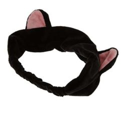 Imported Cat Ear Make Up Face Washing Shower Mask Cotton Hairband Snood Headband for Women - Black 14 imported cat ear make up face washing shower mask cotton hairband snood 5 Imported Cat Ear Make Up Face Washing Shower Mask Cotton Hairband Snood Headband for Women - Black