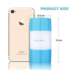 inovera label plain 5 cms refillable shampoo cream lotion storage plastic 1 INOVERA (LABEL) Plain 5 Cms Refillable Shampoo Cream Lotion Storage Plastic Container Bottle (Pack of 1), Blue