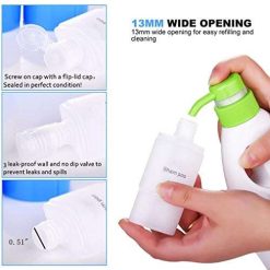 inovera label plain 5 cms refillable shampoo cream lotion storage plastic 5 INOVERA (LABEL) Plain 5 Cms Refillable Shampoo Cream Lotion Storage Plastic Container Bottle (Pack of 1), Blue