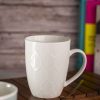 Ivory Ceramic Mug - 360Ml, Leaf Pattern 2 ivory ceramic mug 360ml leaf pattern Ivory Ceramic Mug - 360Ml, Leaf Pattern