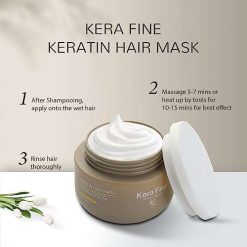 kera fine keratin hair mask 200ml sulfate free paraben free deep 4 KERA FINE KERATIN HAIR MASK | 200ML | SULFATE FREE, PARABEN FREE | DEEP CONDITIONING & ANTI FRIZZ | PROFESSIONAL.