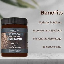 Keralooks Professional® Moroccon argan hair mask for Smoothing plus keratin hair (1000ml) 12 keralooks professional moroccon argan hair mask for smoothing plus keratin 3 Keralooks Professional® Moroccon argan hair mask for Smoothing plus keratin hair (1000ml)