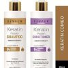 Keratin Shampoo and Conditioner Combo Packs, Best for Damaged, Dry, Curly or Frizzy Hair - Thickening for Fine/Thin Hair, Keratin Treated Hair Mild...