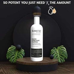 keratine professional keratin super shine shampoo 500ml infused with 3 KERATINE PROFESSIONAL Keratin Super Shine Shampoo 500ml | Infused with Keratin and Wheat Protein for Dry damaged and Chemically Treated Hair |...
