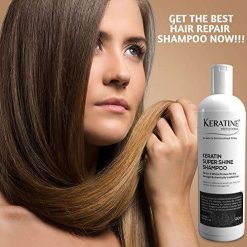 keratine professional keratin super shine shampoo 500ml infused with 6 KERATINE PROFESSIONAL Keratin Super Shine Shampoo 500ml | Infused with Keratin and Wheat Protein for Dry damaged and Chemically Treated Hair |...