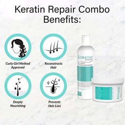 Keratine Professional Sulphate free Smooth shampoo and mask (COMBO PACK) 500ML each 15 keratine professional sulphate free smooth shampoo and mask combo pack 1 7 Keratine Professional Sulphate free Smooth shampoo and mask (COMBO PACK) 500ML each