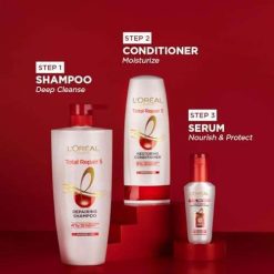 loreal paris conditioner for damaged and weak hair with pro keratin 1 5 L'Oreal Paris Conditioner, For Damaged and Weak Hair, With Pro-Keratin + Ceramide, Total Repair 5, 180ml